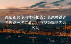 西瓜视频使用体验报告：长尾关键词与思路一次讲清，西瓜视频规则内容说明