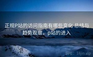 正规P站的访问指南有哪些变化 总结与趋势观察，p站的进入