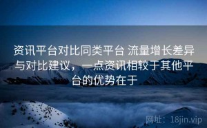 资讯平台对比同类平台 流量增长差异与对比建议，一点资讯相较于其他平台的优势在于