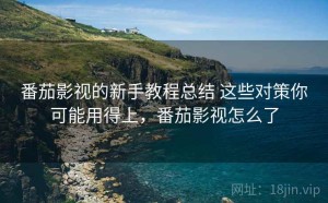 番茄影视的新手教程总结 这些对策你可能用得上，番茄影视怎么了