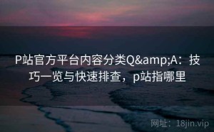 P站官方平台内容分类Q&A：技巧一览与快速排查，p站指哪里