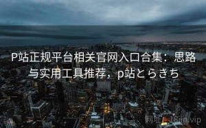 P站正规平台相关官网入口合集：思路与实用工具推荐，p站とらきち