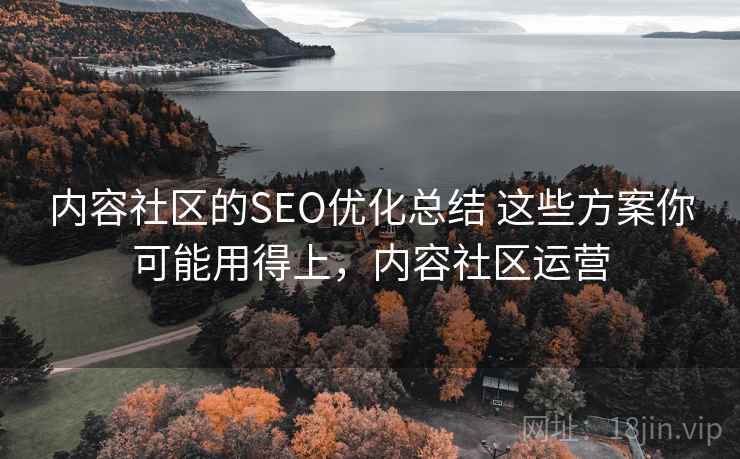 内容社区的SEO优化总结 这些方案你可能用得上，内容社区运营