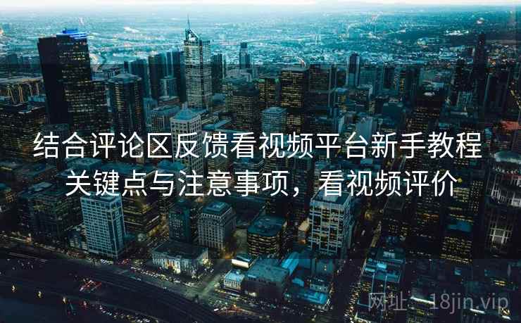 结合评论区反馈看视频平台新手教程 关键点与注意事项，看视频评价