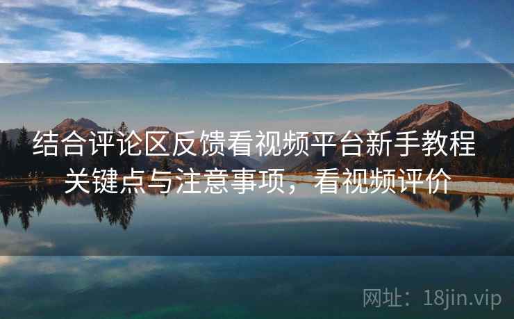 结合评论区反馈看视频平台新手教程 关键点与注意事项，看视频评价